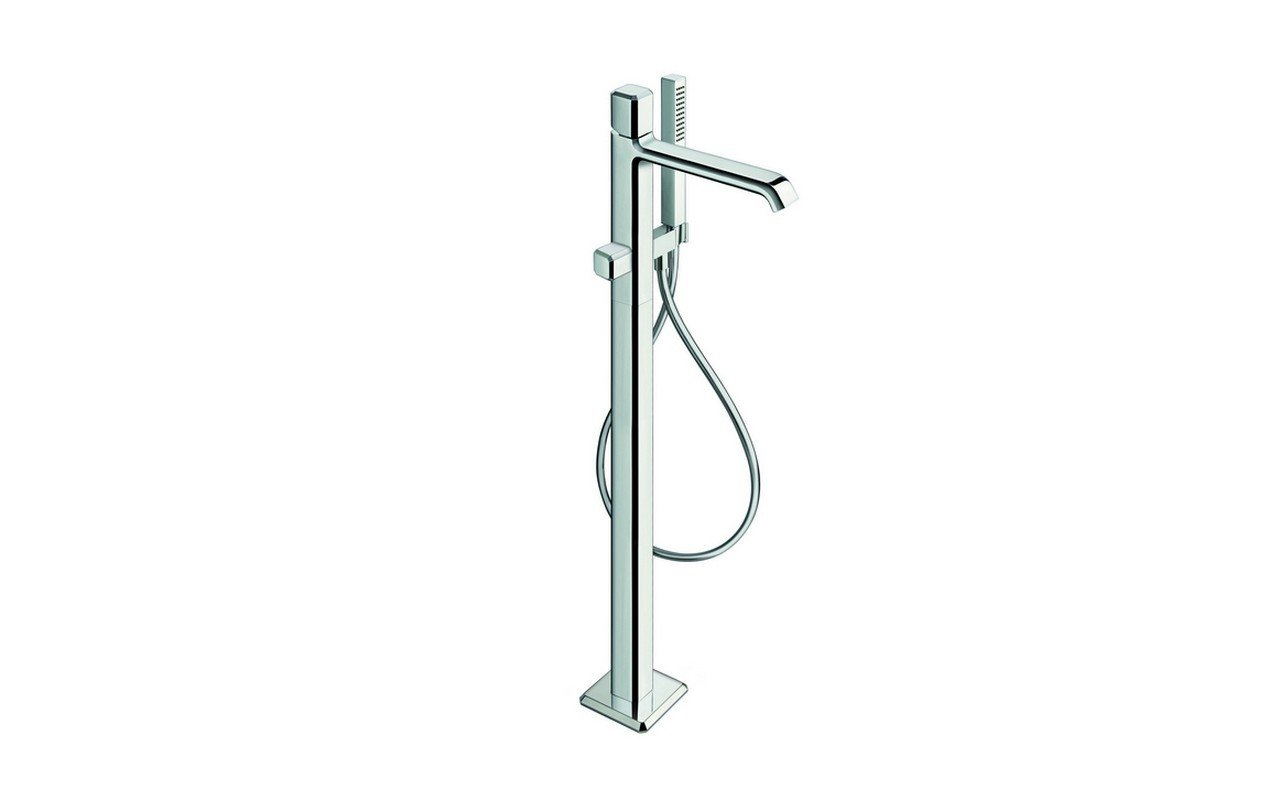 Aquatica Lorena Floor Mounted Bath Filler (SKU-189) – Chrome picture № 0